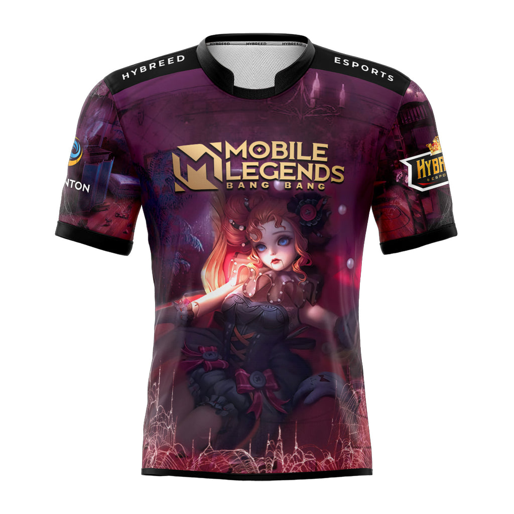 Mobile Legends ANGELA SCREAM DOLL HALLOWEEN SKIN Full Sublimation Tshirt E-Sport Premium Quality - Hybreed Apparel Collections