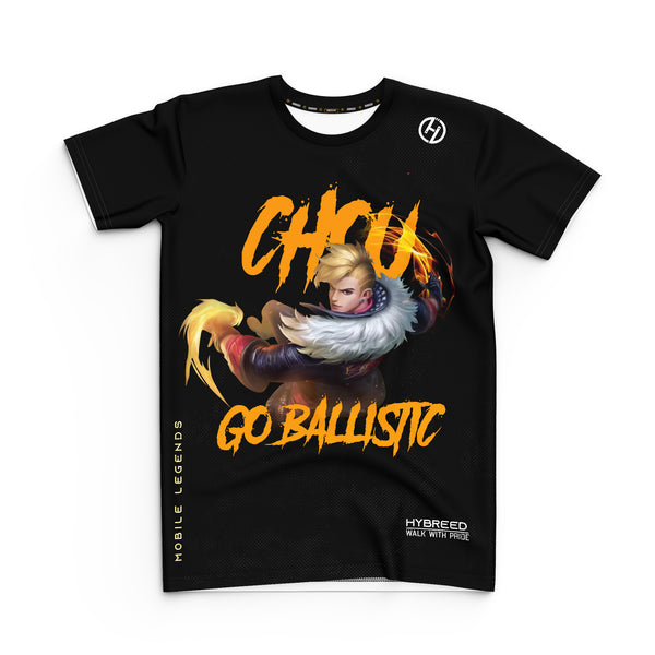 HYBREED LITE CHOU GO BALLISTIC SKIN Mobile Legends Front Sublimation Tshirt E-Sport Premium Quality - Hybreed Apparel Collections