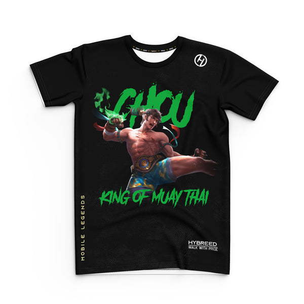 HYBREED LITE CHOU KING MUAY THAI SKIN Mobile Legends Front Sublimation Tshirt E-Sport Premium Quality - Hybreed Apparel Collections