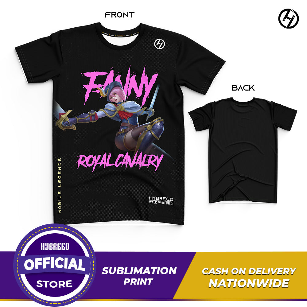HYBREED LITE FANNY ROYAL CAVALRY SKIN Mobile Legends Front Sublimation Tshirt E-Sport Premium Quality - Hybreed Apparel Collections