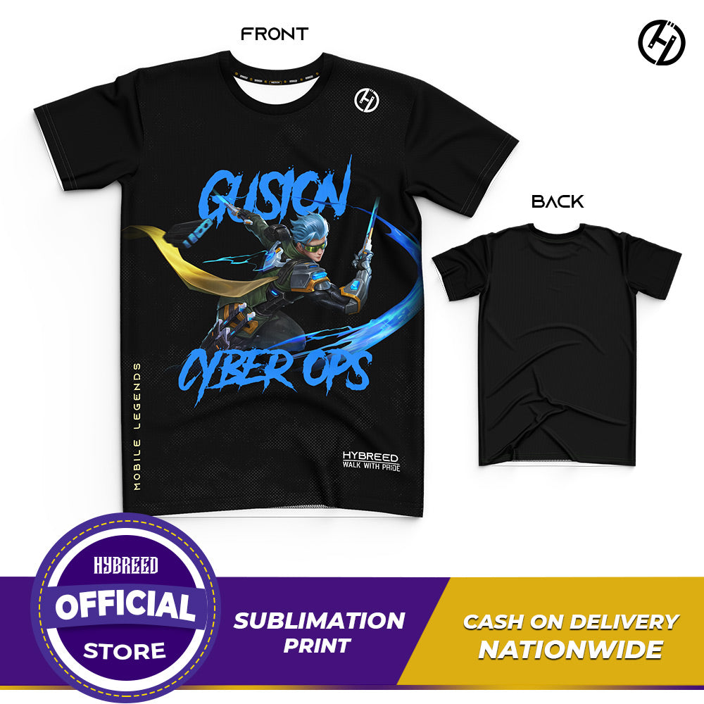 HYBREED LITE GUSION CYBER OPS SKIN Mobile Legends Front Sublimation Tshirt E-Sport Premium Quality - Hybreed Apparel Collections