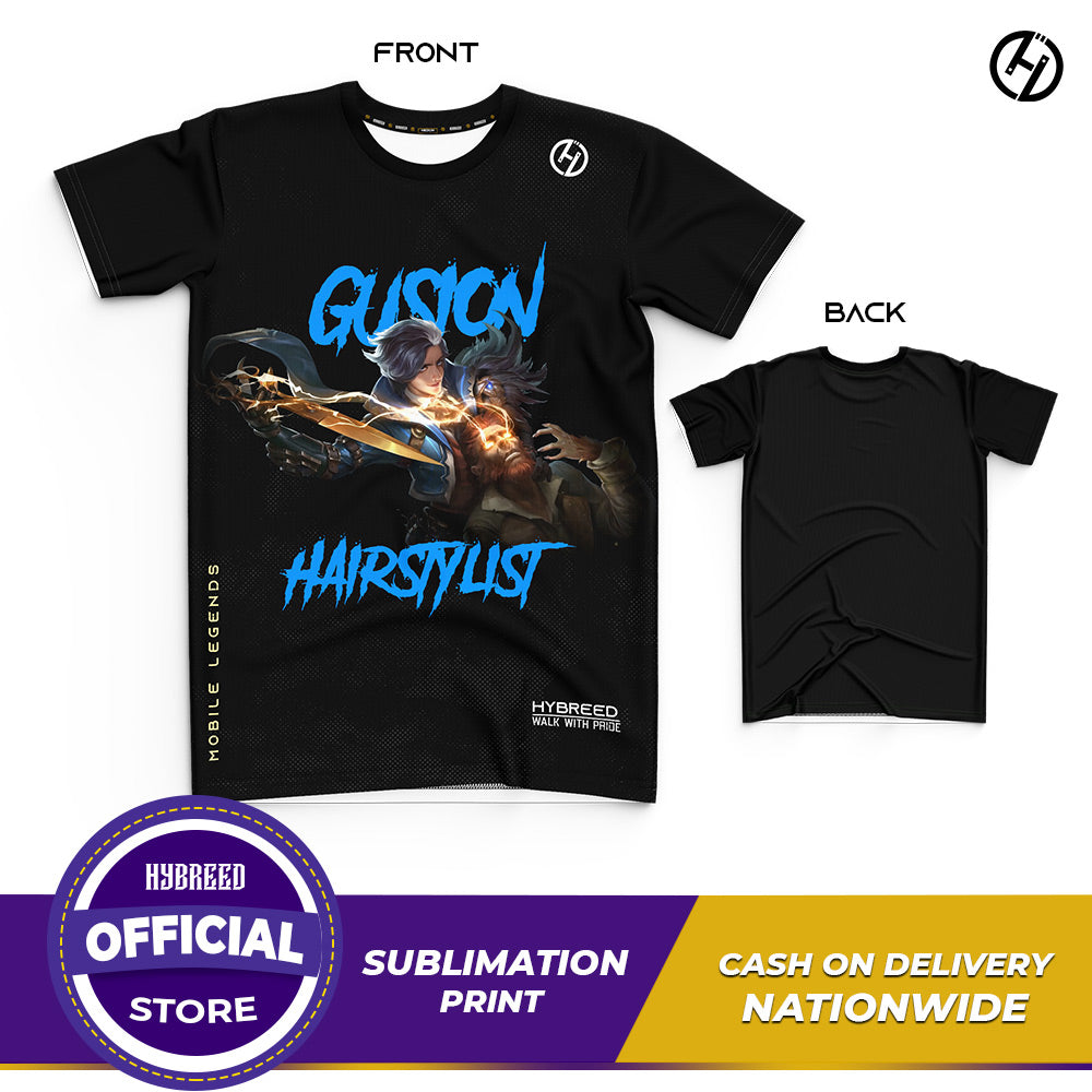 HYBREED LITE GUSION HAIRSTYLIST SKIN Mobile Legends Front Sublimation Tshirt E-Sport Premium Quality - Hybreed Apparel Collections