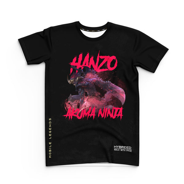 HYBREED LITE HANZO AKUMA NINJA SKIN Mobile Legends Front Sublimation Tshirt E-Sport Premium Quality - Hybreed Apparel Collections