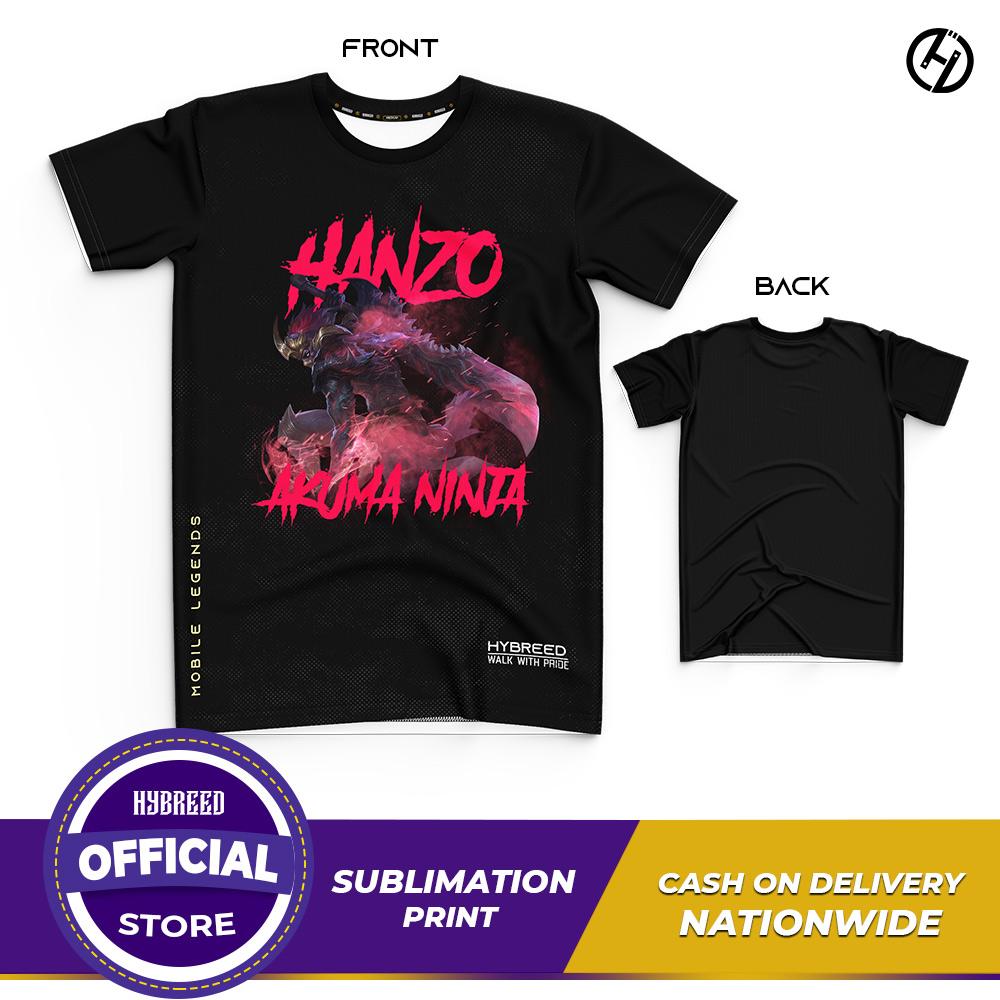 HYBREED LITE HANZO AKUMA NINJA SKIN Mobile Legends Front Sublimation Tshirt E-Sport Premium Quality - Hybreed Apparel Collections