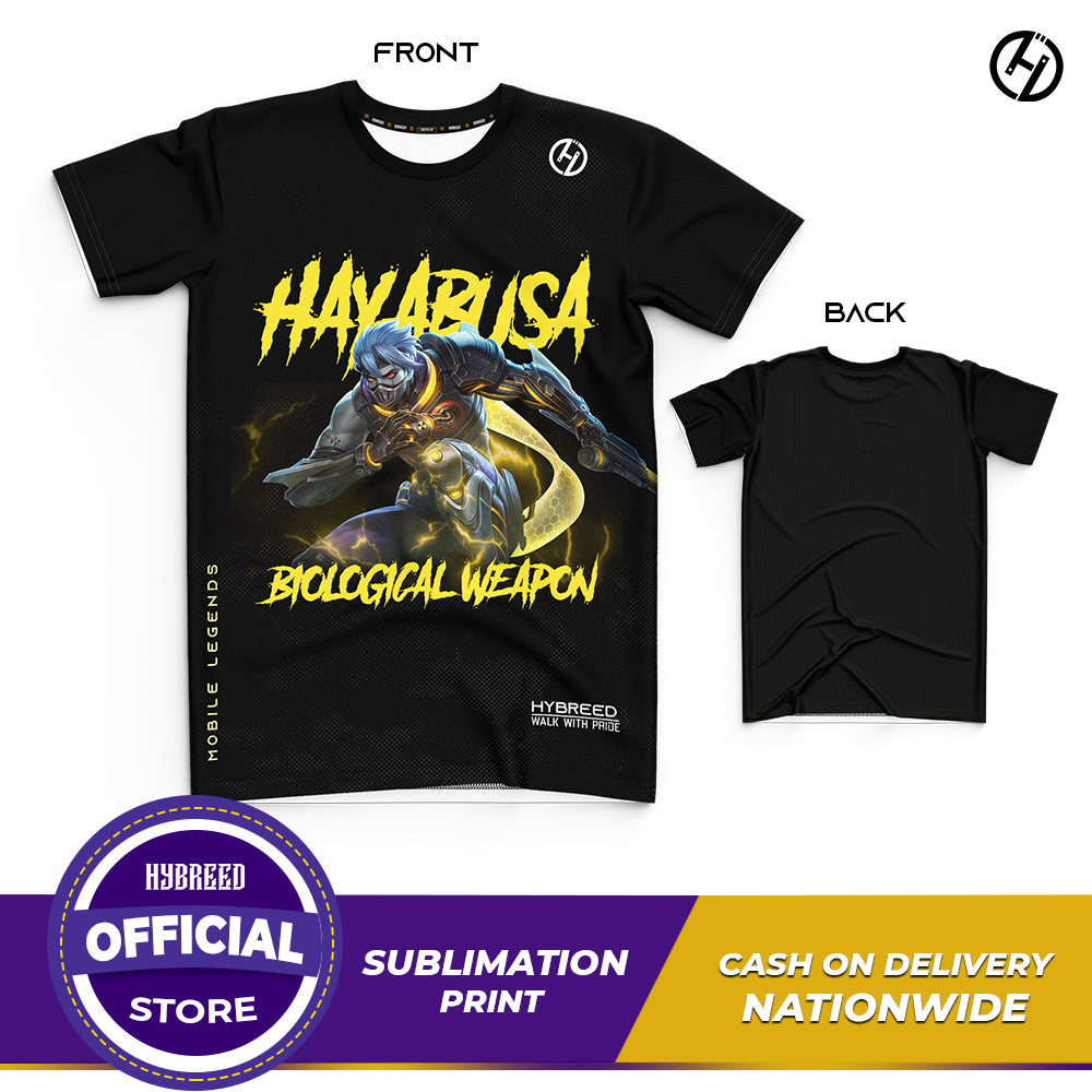 HYBREED LITE HAYABUSA BIOLOGICAL WEAPON SKIN Mobile Legends Front Sublimation Tshirt E-Sport Premium Quality - Hybreed Apparel Collections