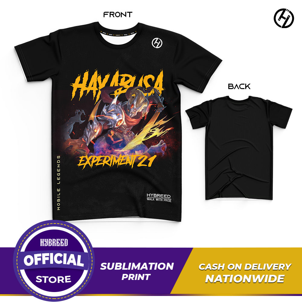 HYBREED LITE HAYABUSA EXPERIMENT 21 SKIN Mobile Legends Front Sublimation Tshirt E-Sport Premium Quality - Hybreed Apparel Collections