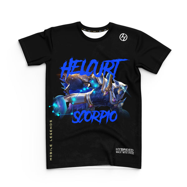 HYBREED LITE HELCURT ZODIAC SCORPIO SKIN Mobile Legends Front Sublimation Tshirt E-Sport Premium Quality - Hybreed Apparel Collections