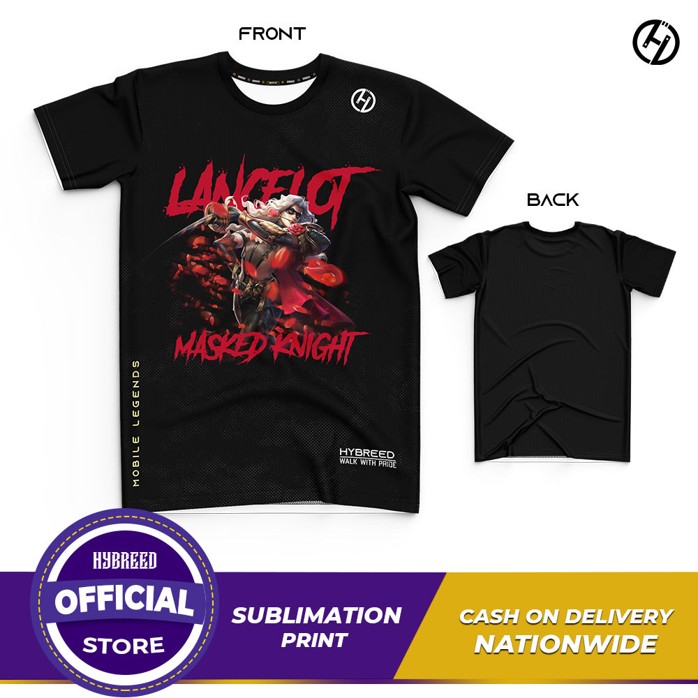 HYBREED LITE LANCELOT MASKED KNIGHT SKIN Mobile Legends Front Sublimation Tshirt E-Sport Premium Quality - Hybreed Apparel Collections