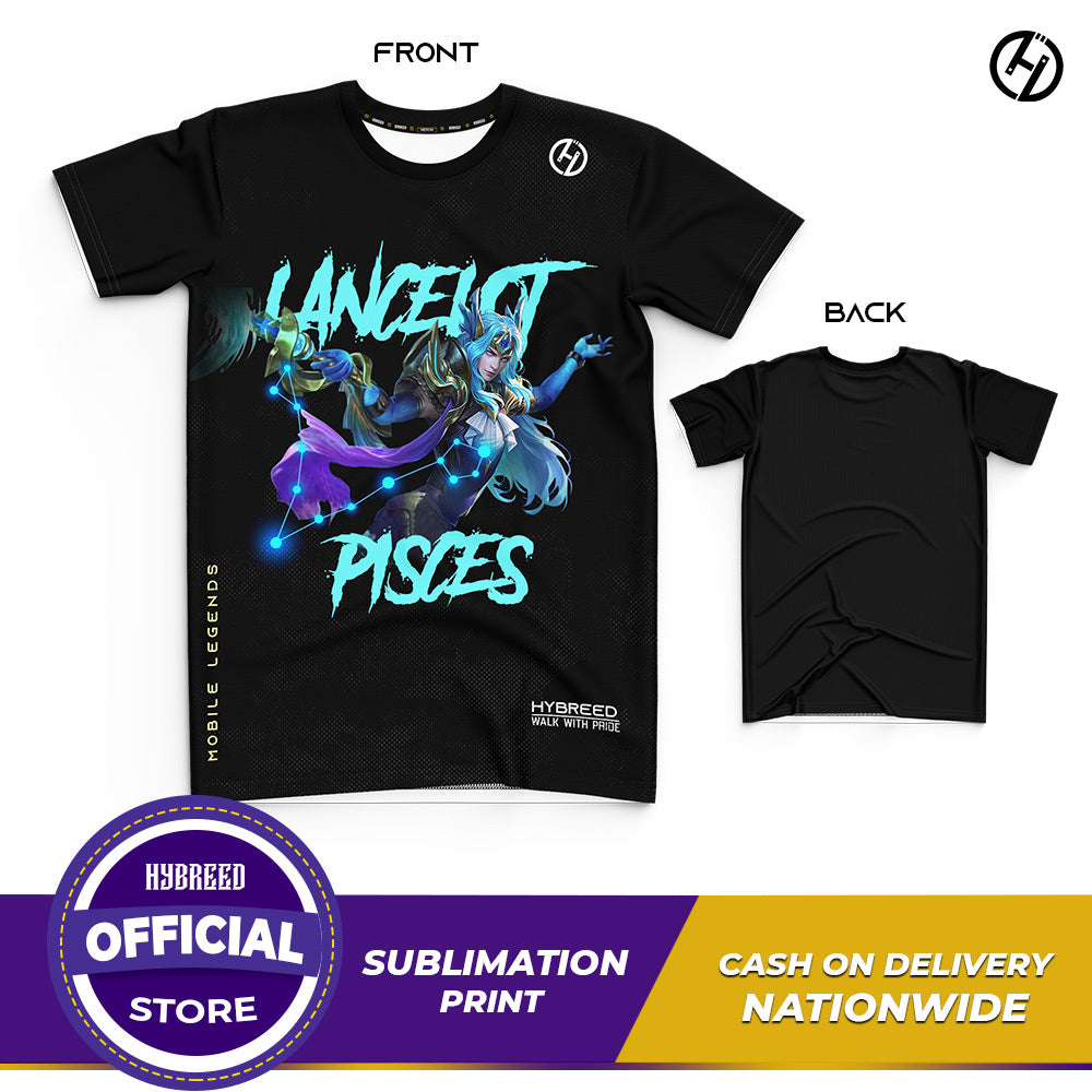 HYBREED LITE LANCELOT ZODIAC PISCES SKIN Mobile Legends Front Sublimation Tshirt E-Sport Premium Quality - Hybreed Apparel Collections