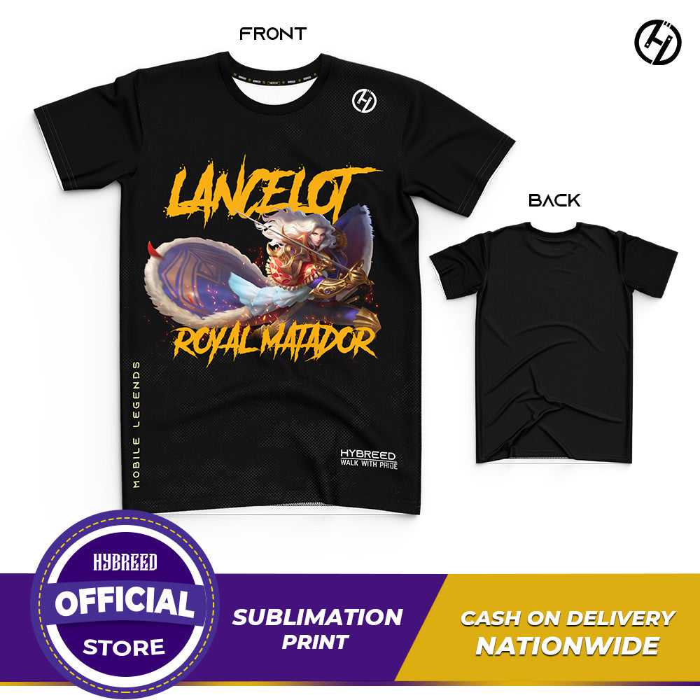 HYBREED LITE LANCELOT ROYAL MATADOR SKIN Mobile Legends Front Sublimation Tshirt E-Sport Premium Quality - Hybreed Apparel Collections