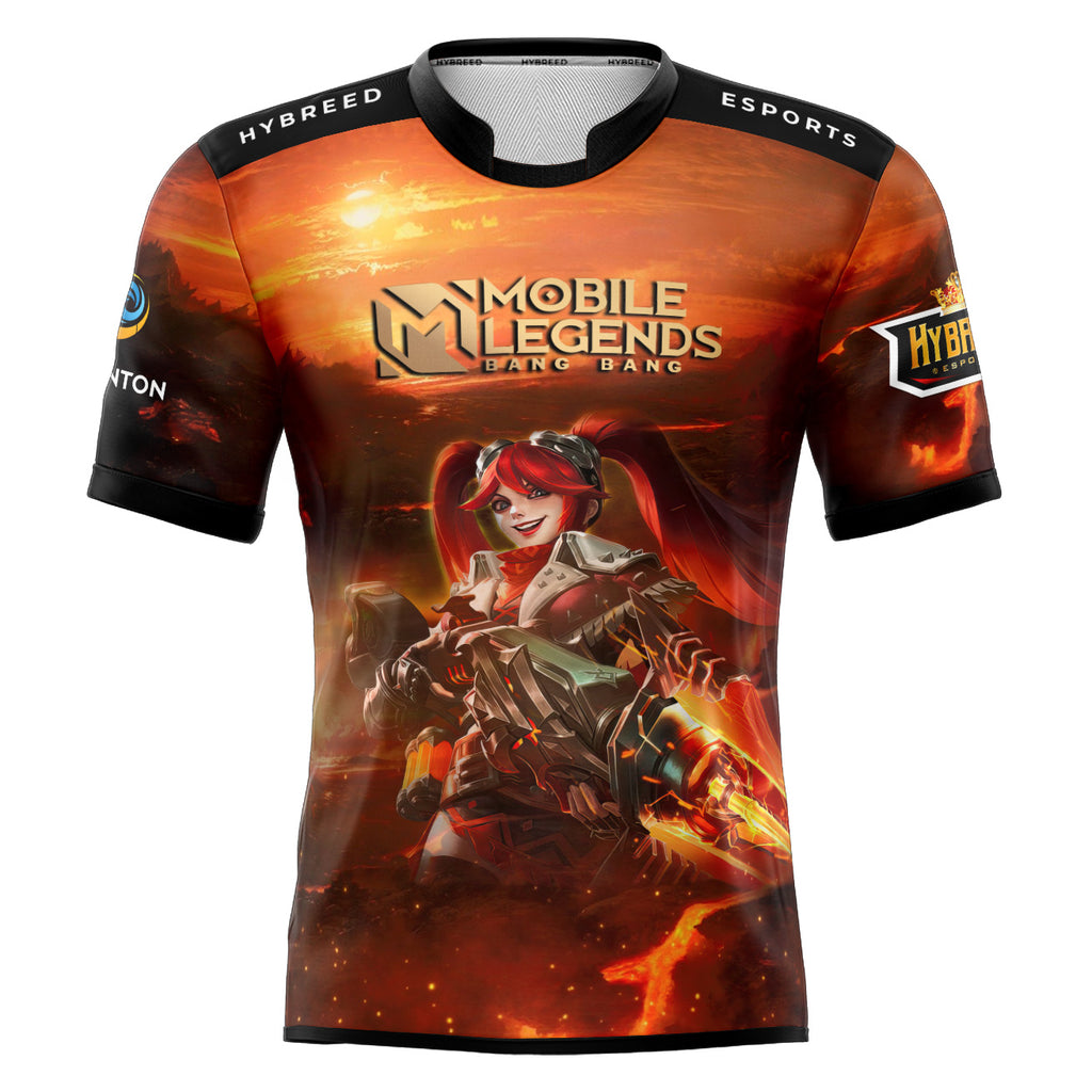 Mobile Legends LAYLA BLAZING GUN SKIN Full Sublimation Tshirt E-Sport Premium Quality - Hybreed Apparel Collections