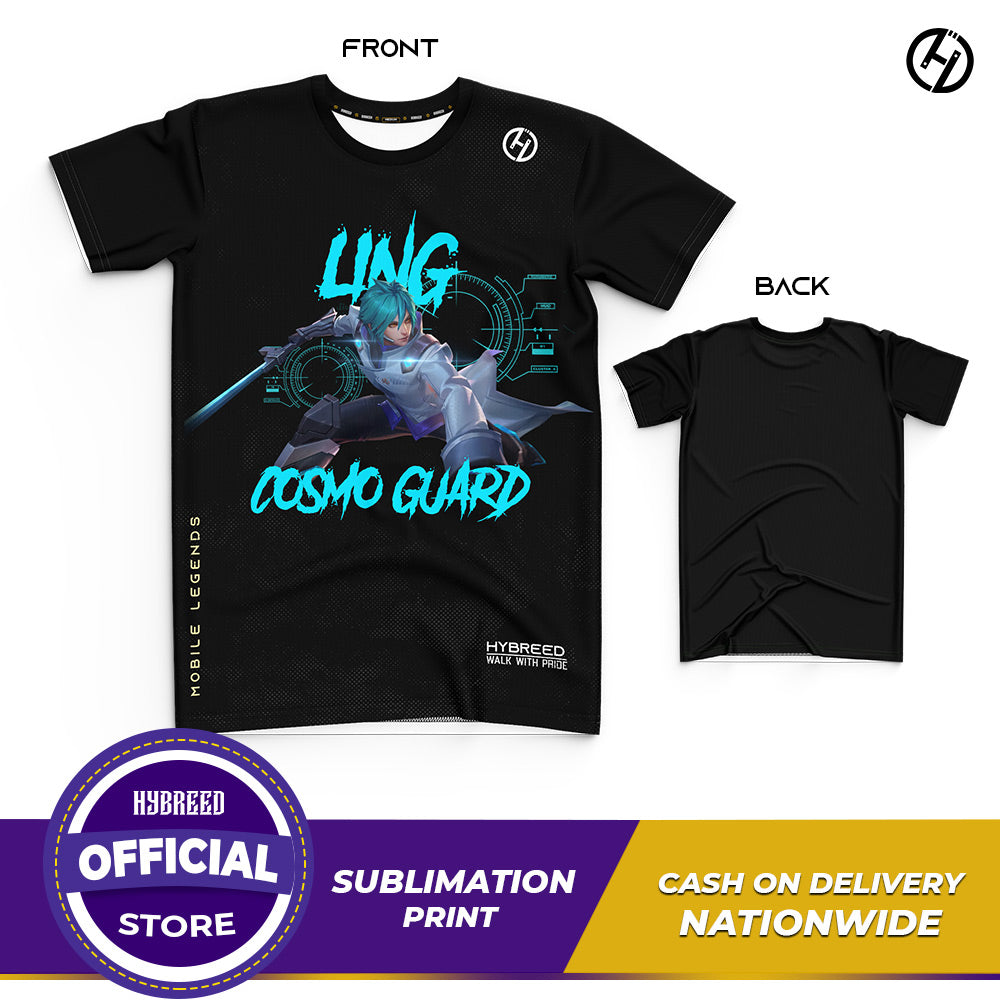 HYBREED LITE LING COSMO GUARD SKIN Mobile Legends Front Sublimation Tshirt E-Sport Premium Quality - Hybreed Apparel Collections