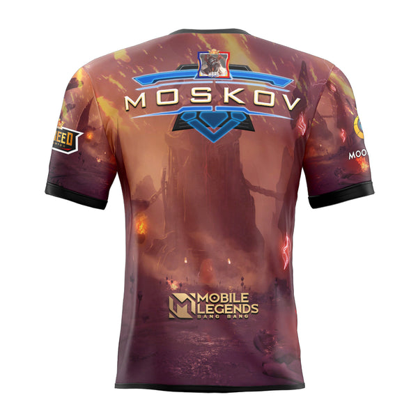 Mobile Legends MOSKOV BLOOD SPEAR SKIN Full Sublimation Tshirt E-Sport Premium Quality - Hybreed Apparel Collections