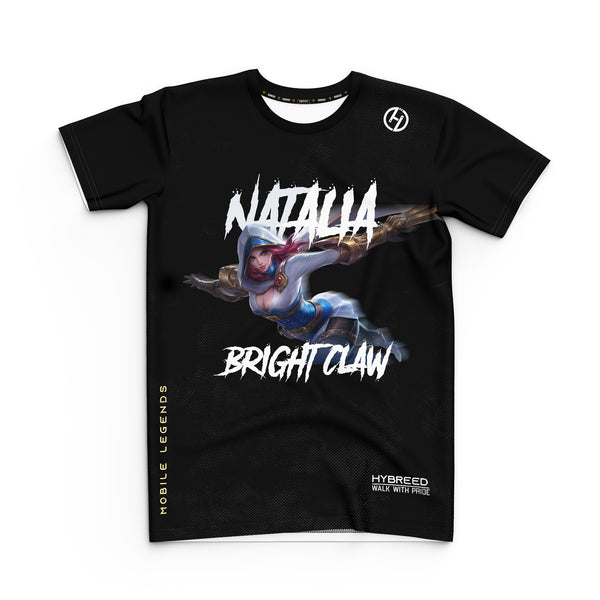 HYBREED LITE NATALIA BRIGHT CLAW SKIN Mobile Legends Front Sublimation Tshirt E-Sport Premium Quality - Hybreed Apparel Collections