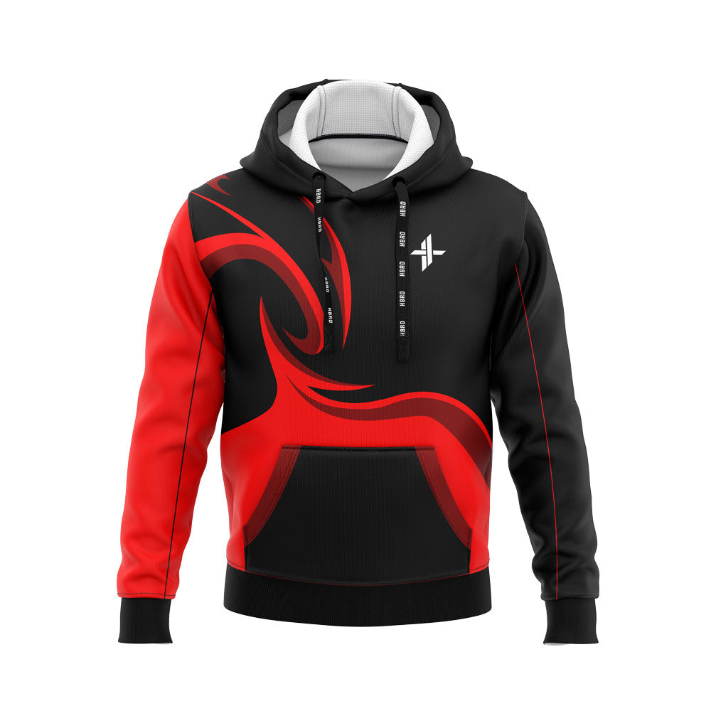 Hoodie Jacket Red Inferno Design - Hybreed Apparel Collections