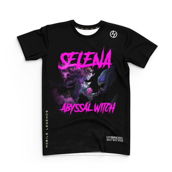 HYBREED LITE SELENA ABYSSAL WITCH SKIN Mobile Legends Front Sublimation Tshirt E-Sport Premium Quality - Hybreed Apparel Collections