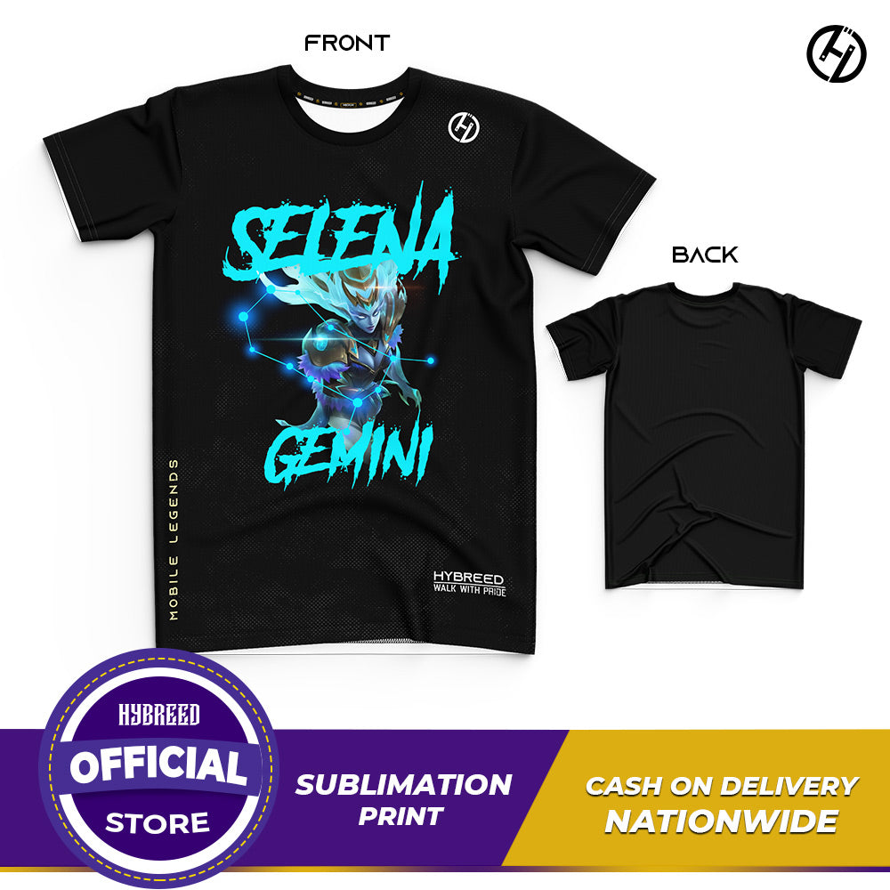 HYBREED LITE SELENA ZODIAC GEMINI SKIN Mobile Legends Front Sublimation Tshirt E-Sport Premium Quality - Hybreed Apparel Collections