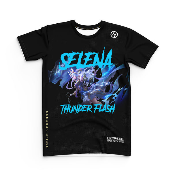 HYBREED LITE SELENA THUNDER FLASH SKIN Mobile Legends Front Sublimation Tshirt E-Sport Premium Quality - Hybreed Apparel Collections