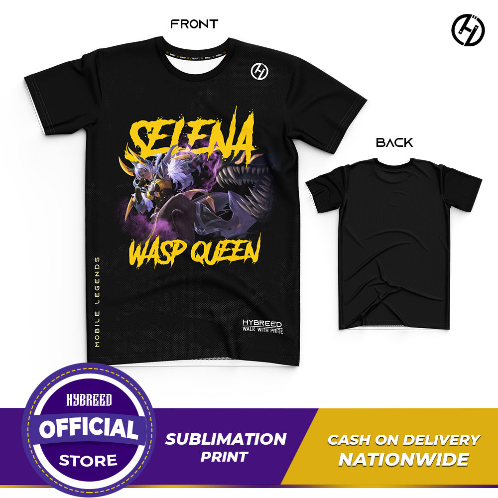 HYBREED LITE SELENA WASP QUEEN SKIN Mobile Legends Front Sublimation Tshirt E-Sport Premium Quality - Hybreed Apparel Collections