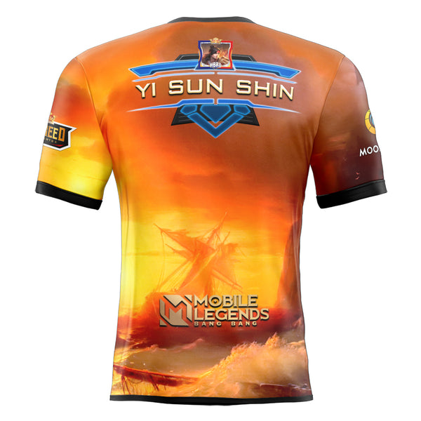 Mobile Legends YI SUN SHIN DEFAULT REVAMPED SKIN Full Sublimation Tshirt E-Sport Premium Quality - Hybreed Apparel Collections